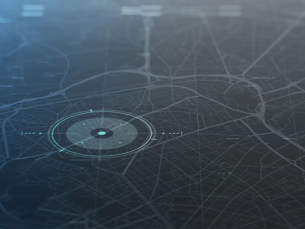 Close-up of a digital data network for Veeam professional services.