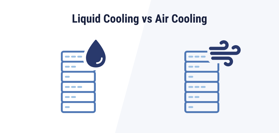 An image of liquid cooling vs air cooling